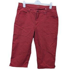 Riders by Lee Bermuda shorts‎ size 16 W Medium orange rust stretch